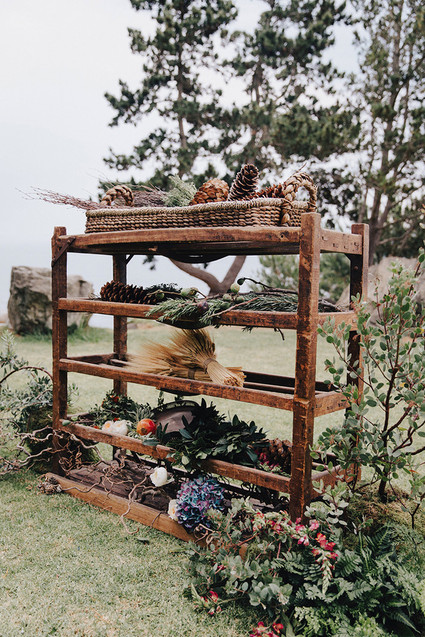 Fall harvest food display
