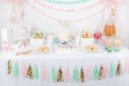 Pastel unicorn 1st birthday Inspiration
