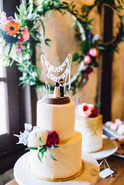 Whimsical wedding cake