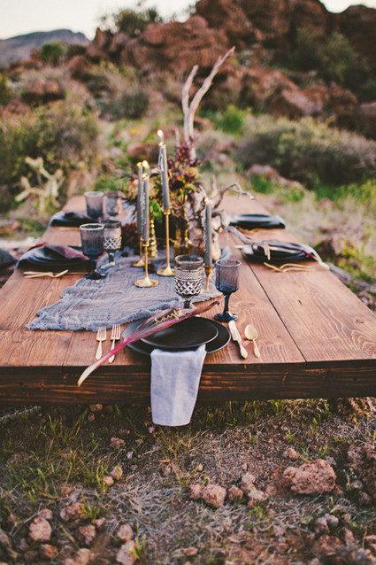 Bohemian Arizona desert wedding inspiration