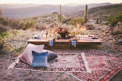 Bohemian Arizona desert wedding inspiration