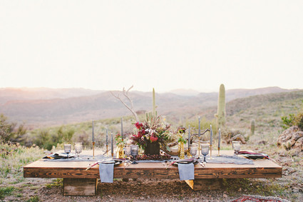 Bohemian Arizona desert wedding inspiration