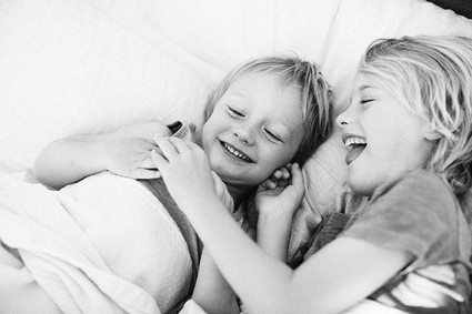 Family photos at home in Los Angeles