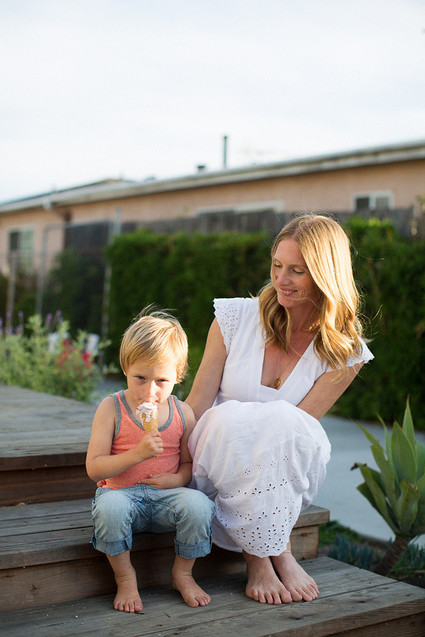 Family photos at home in Los Angeles