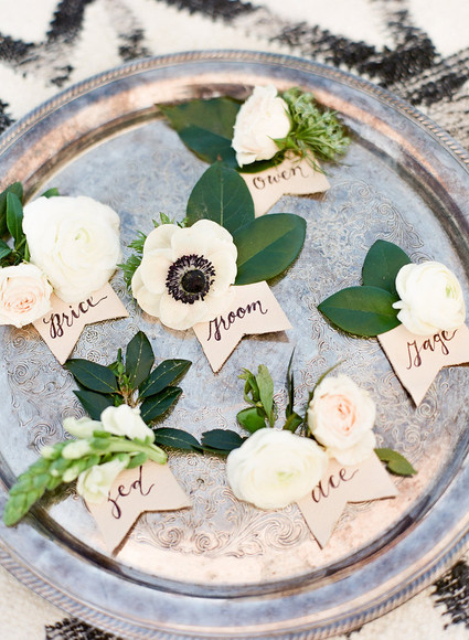 Anenome boutonnieres Inspiration