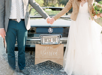 Just married sign