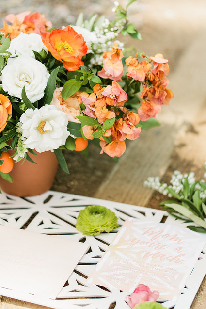 Peach Mother's Day brunch