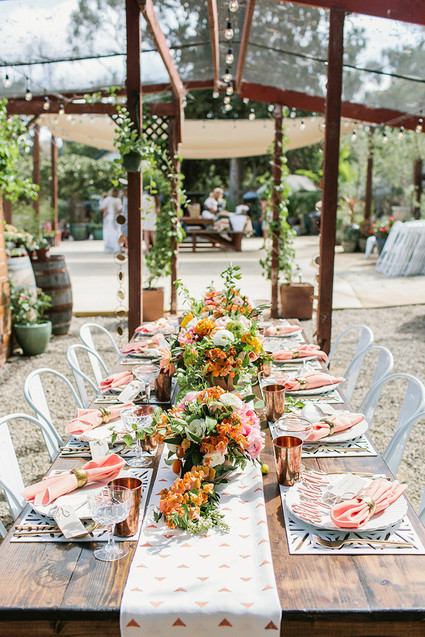 Peach Mother's Day brunch