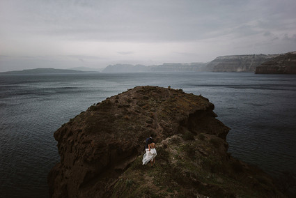 Santorini elopement