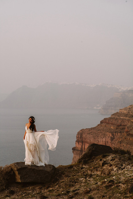 Santorini elopement