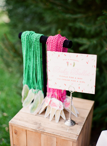 Pickles and Ice Cream baby shower Inspiration