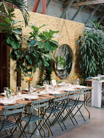 Tropical Downtown LA wedding