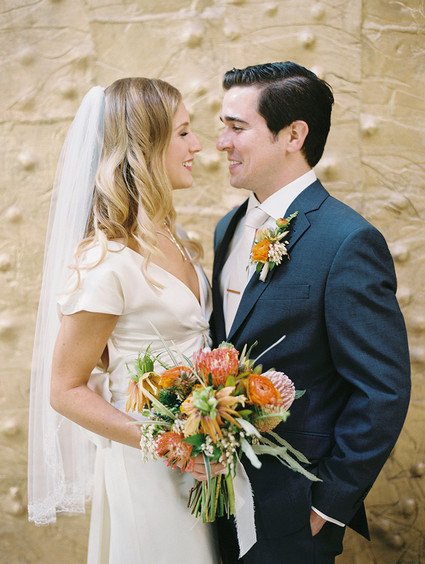 Tropical Downtown LA wedding