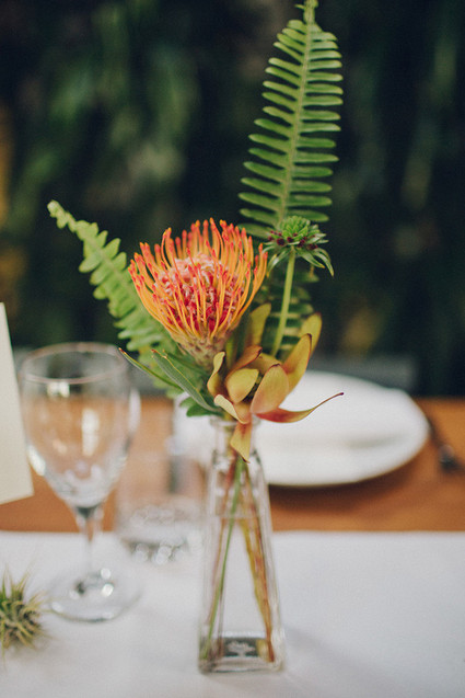 Tropical Downtown LA wedding