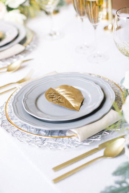 Gray and gold wedding ideas