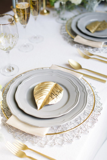 Gray and gold wedding ideas