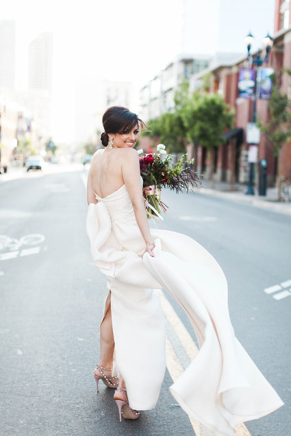 Modern wedding dress