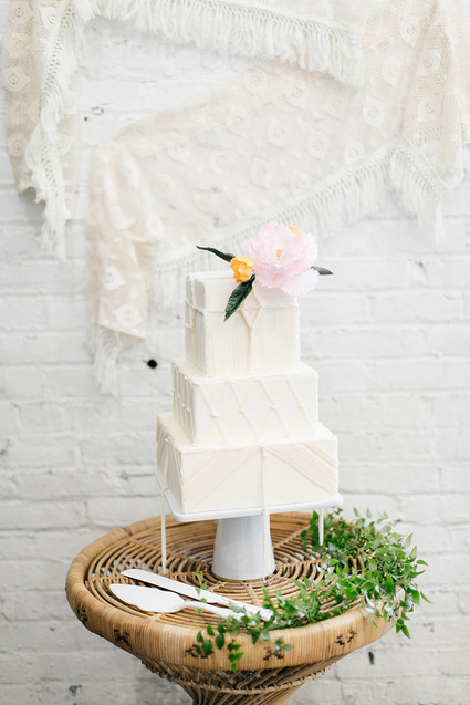 Bohemian wedding cake