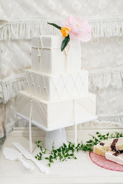 Bohemian wedding cake