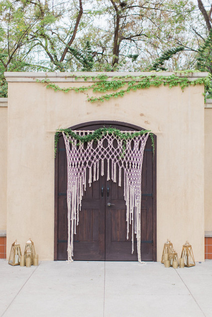 Macrame backdrop