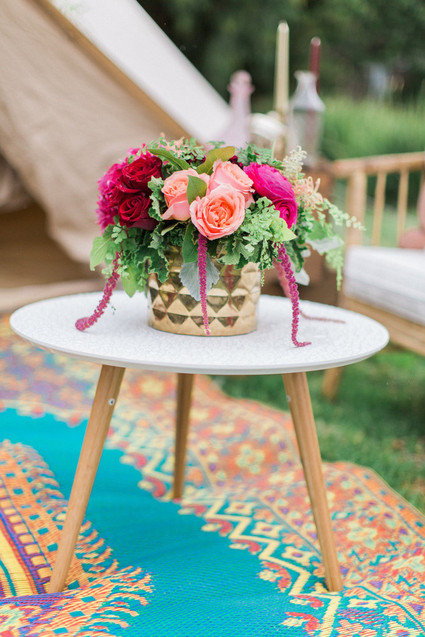 Bohemian tent lounge