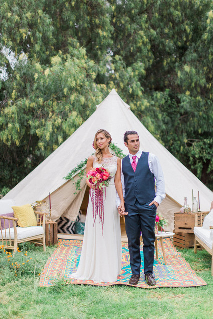 Bohemian tent lounge