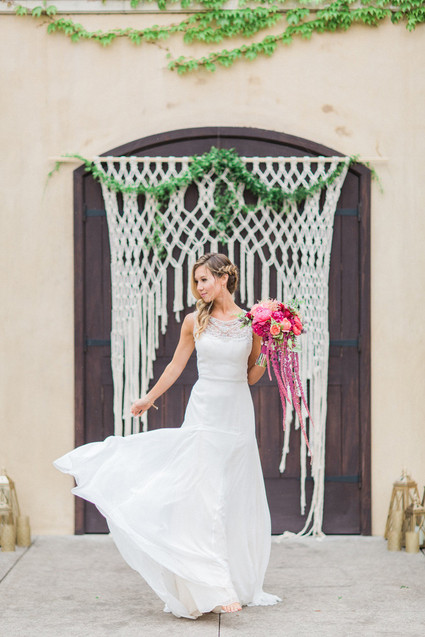 Macrame backdrop