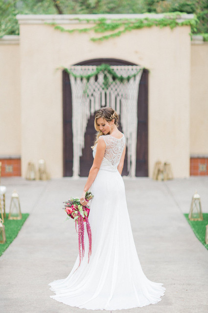 Macrame backdrop