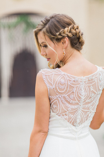 Braided wedding hairstyle