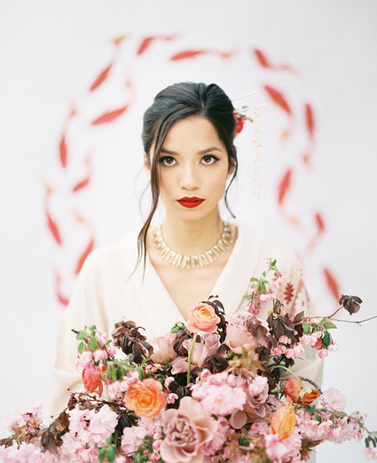 Modern Asian inspired spring wedding ideas