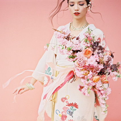 Modern Asian inspired spring wedding ideas