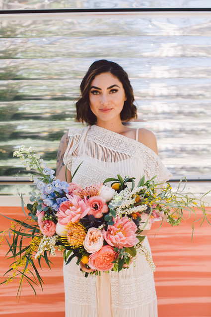 Pink peony bouquet