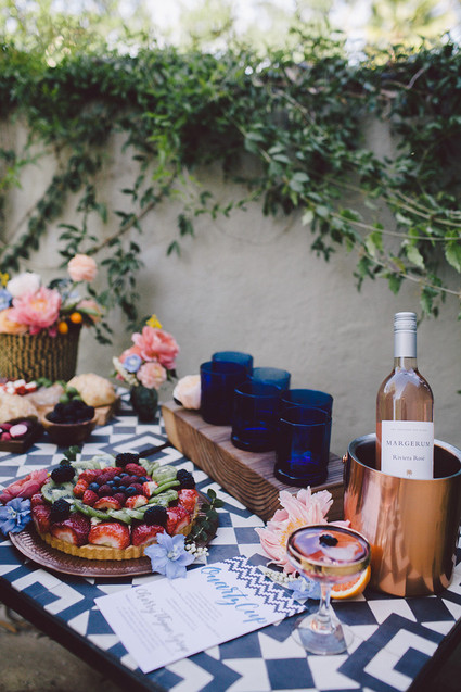 Bohemian modern wedding decor