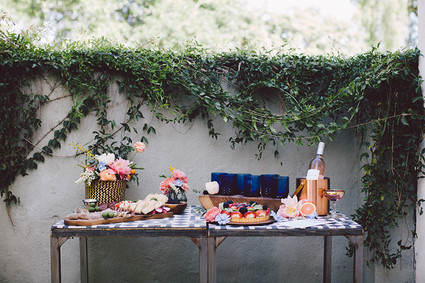 Bohemian modern wedding decor