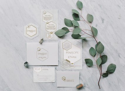 Modern wedding invitations