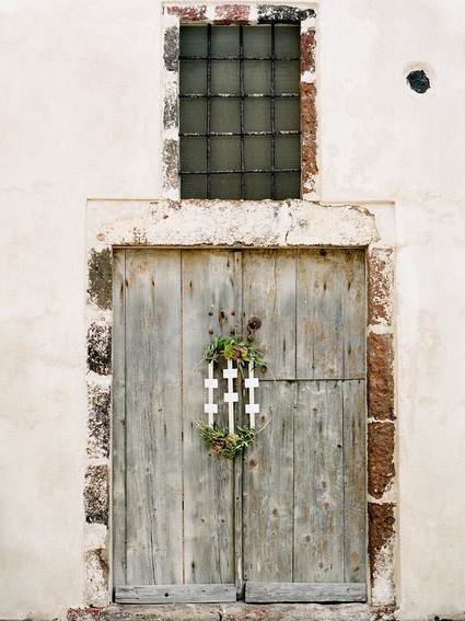 Wreath escort card display