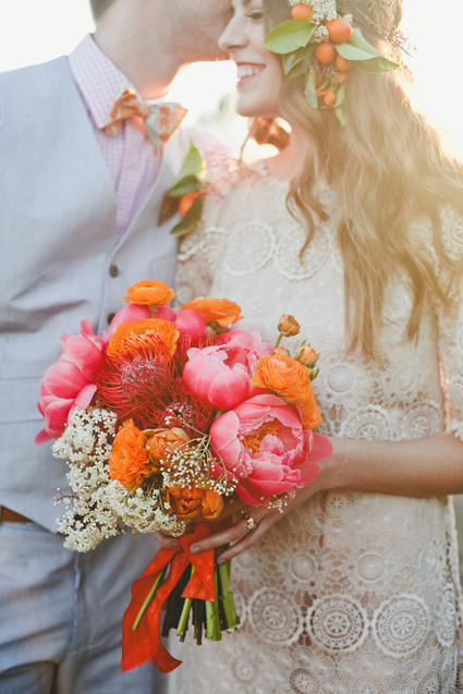 Pink peony bouquet