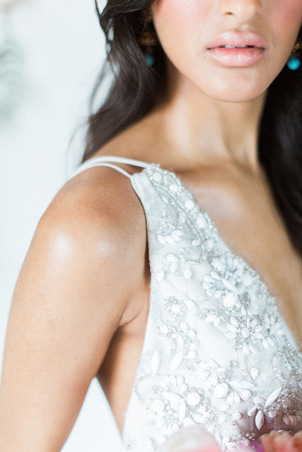 Beaded wedding dress