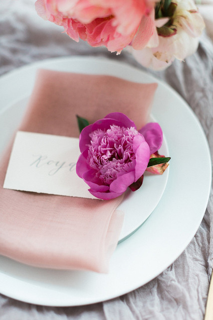 Pretty peony wedding inspiration Inspiration