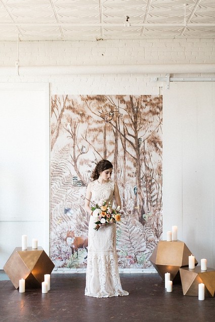 Feminine forest wedding inspiration