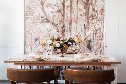 Feminen forest wedding inspiration