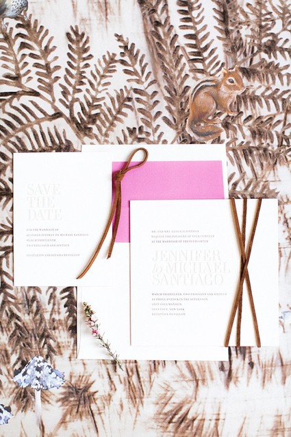 Modern wedding invitation