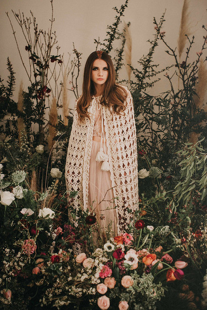 Knit cape