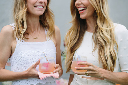 Rose and oysters party with Crate and Barrel and 100 Layer Cake