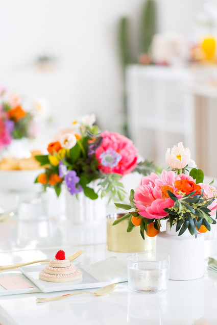 colorful bridal shower