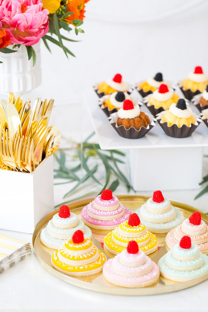 bridal shower dessert table