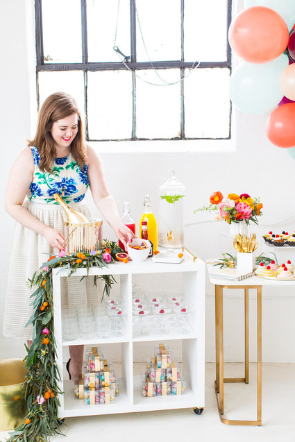colorful bridal shower