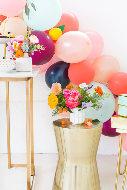 colorful bridal shower