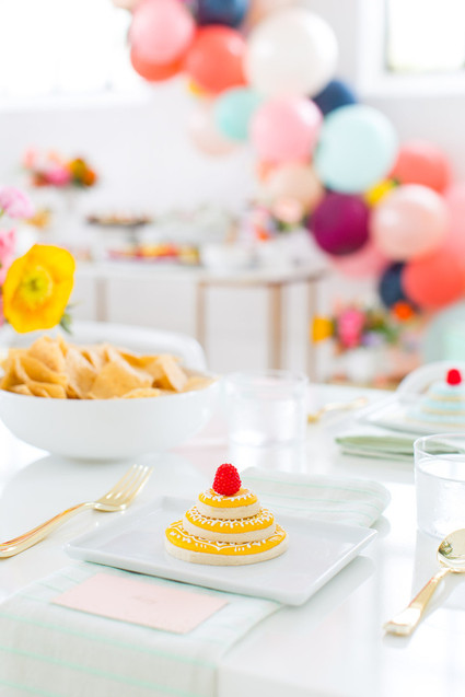 colorful bridal shower