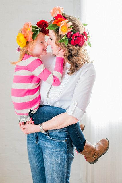 Floral mother-daughter brunch